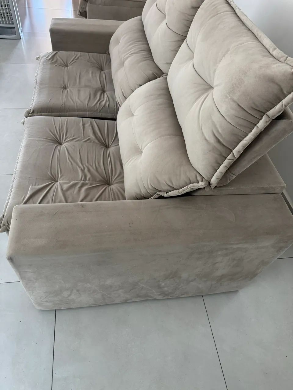 Sofá retrátil 2 lugares excelente condições  - Foto 3