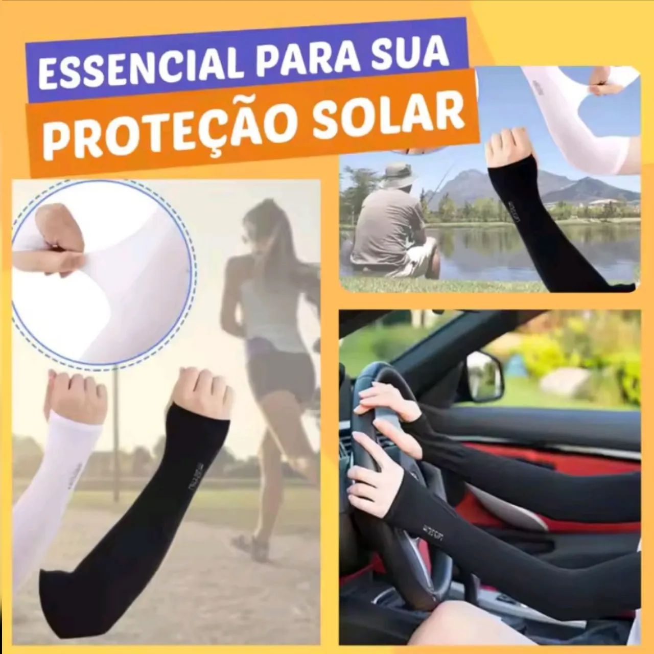 Manguito protetor para o braço com proteção UV50+ - Foto 3