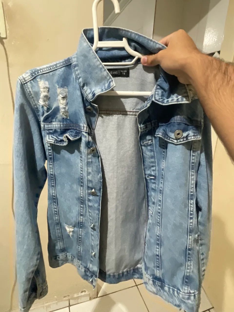 Jaqueta jeans masculina  - Foto 4