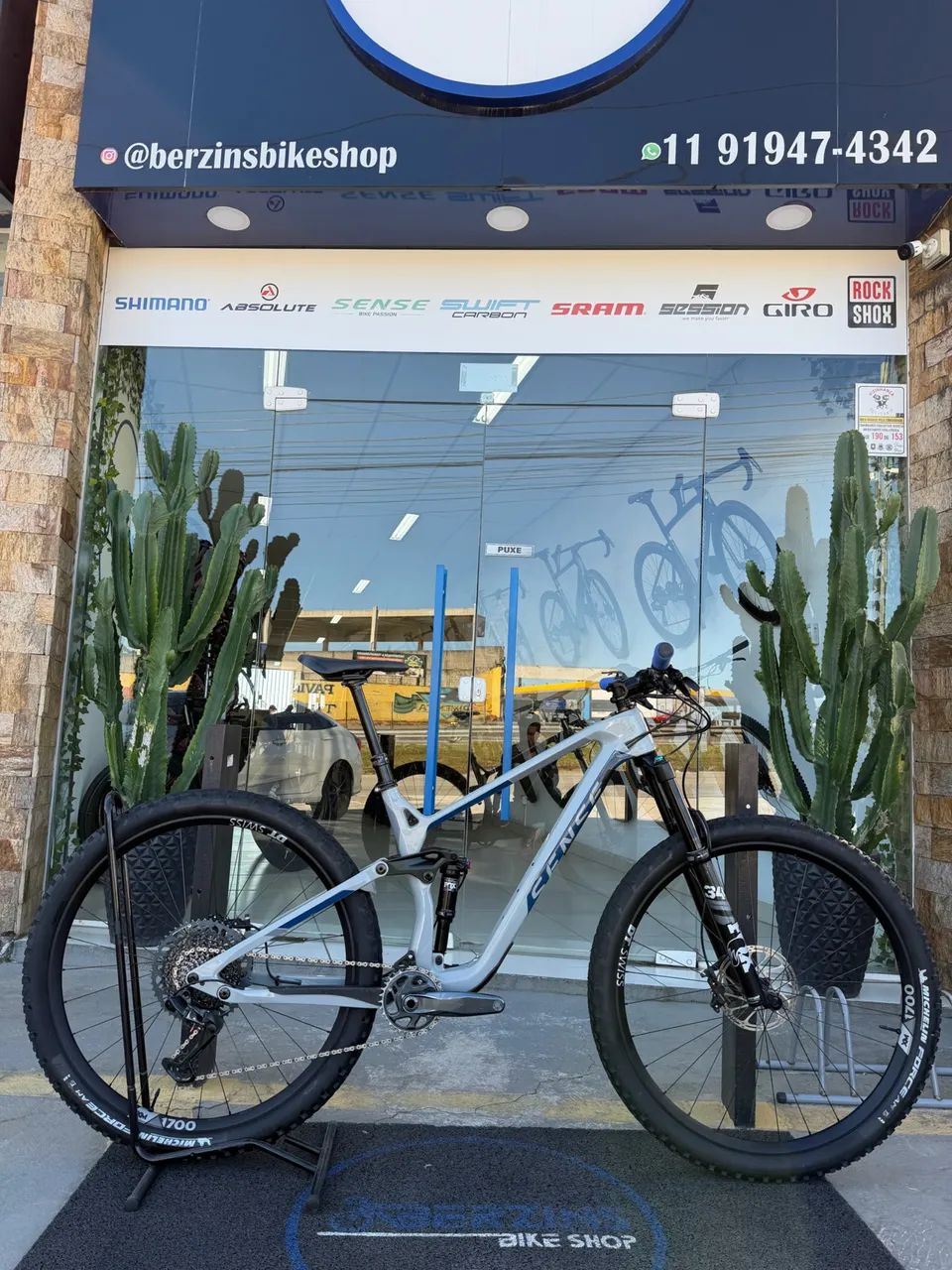 SENSE EXALT EVO CARBONO - 17 - SUSPENSÃO E SHOCK FOX - SRAM GX 12V