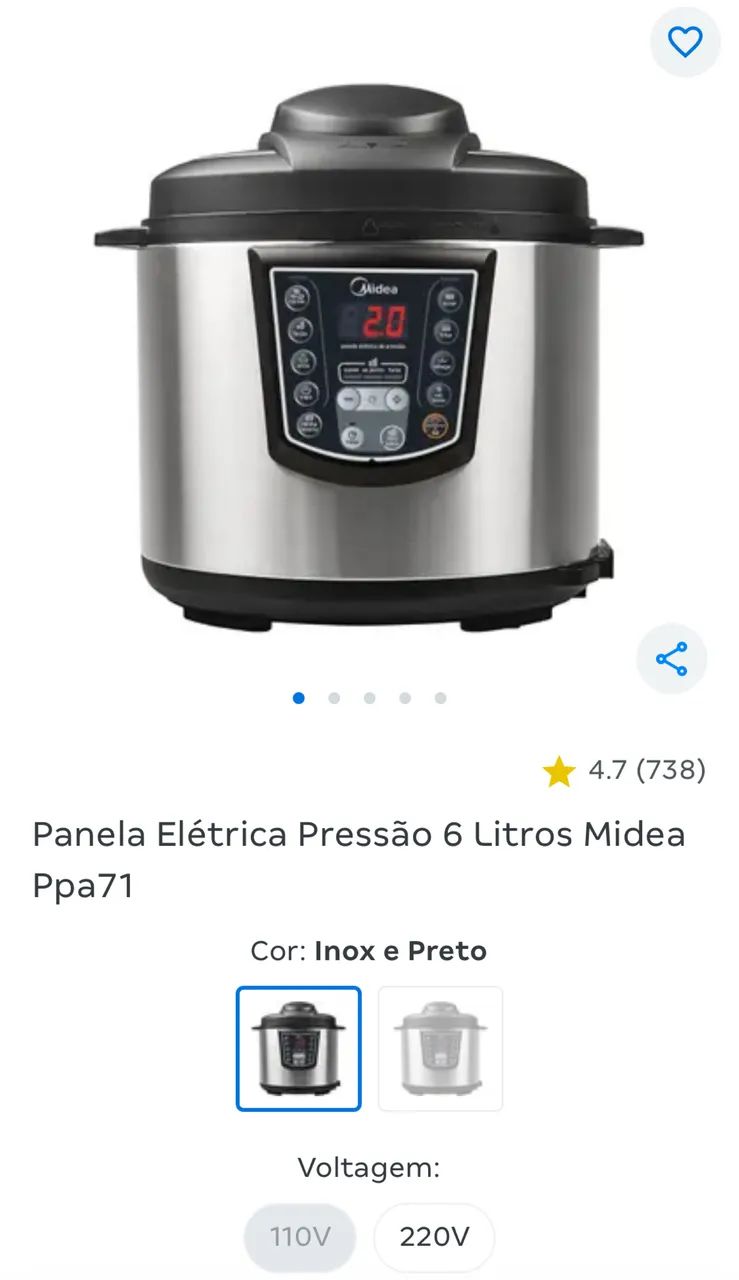 Panela elétrica pressão 