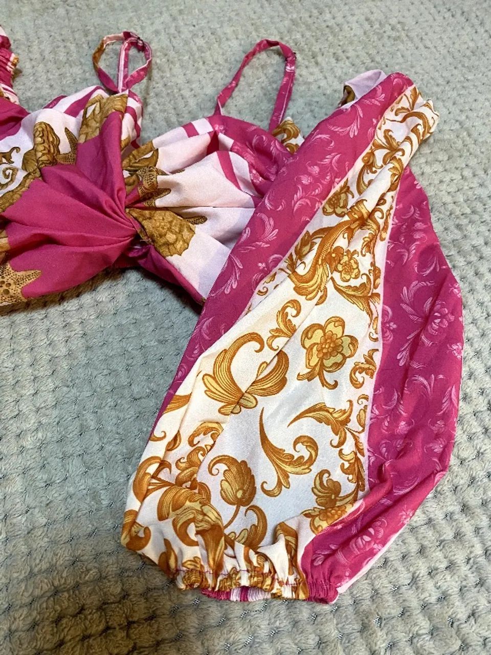 Blusinha Rosa com estampa - tamanho P - Foto 2