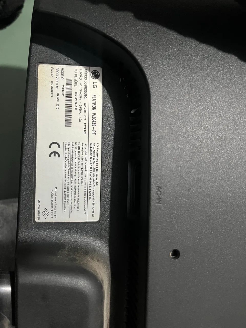 Monitor LG 20 polegadas 