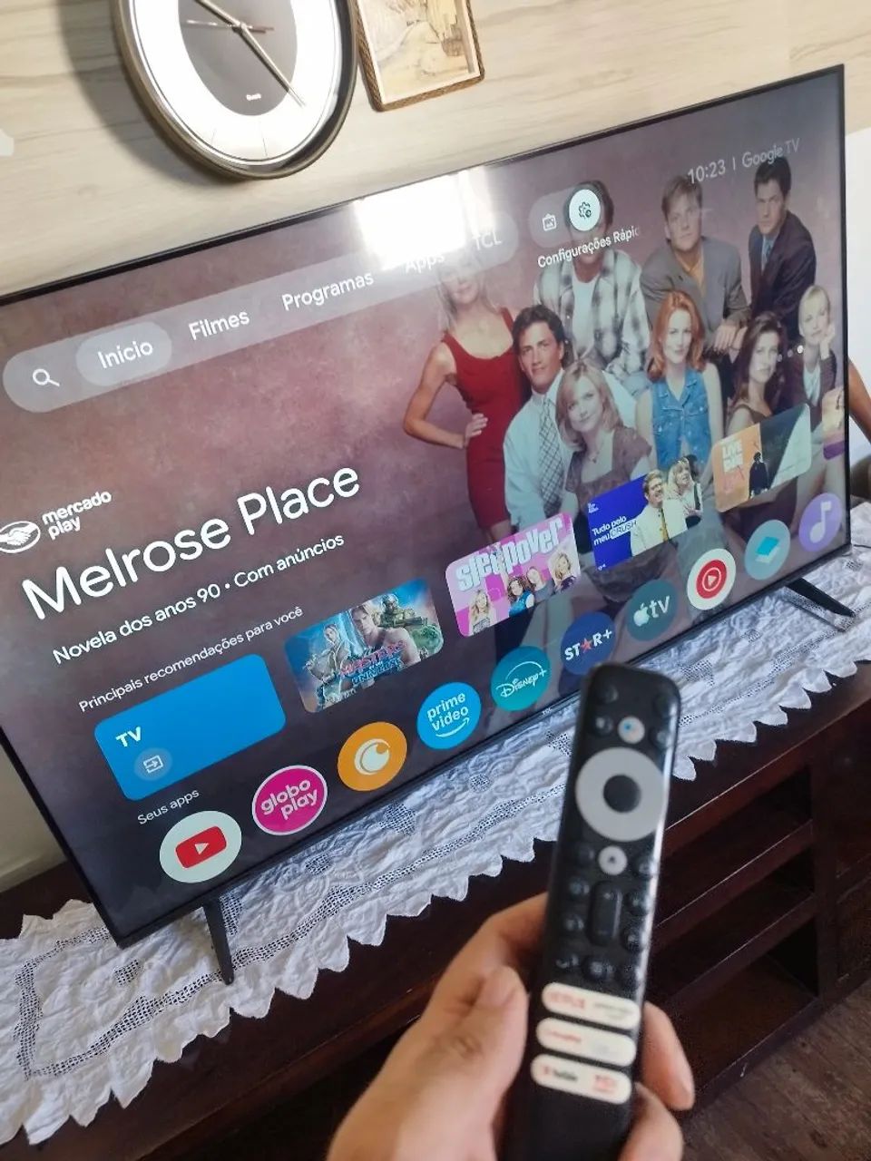 TV Smart TCL LED 4k 55polegadas semi nova por apenas 1300
