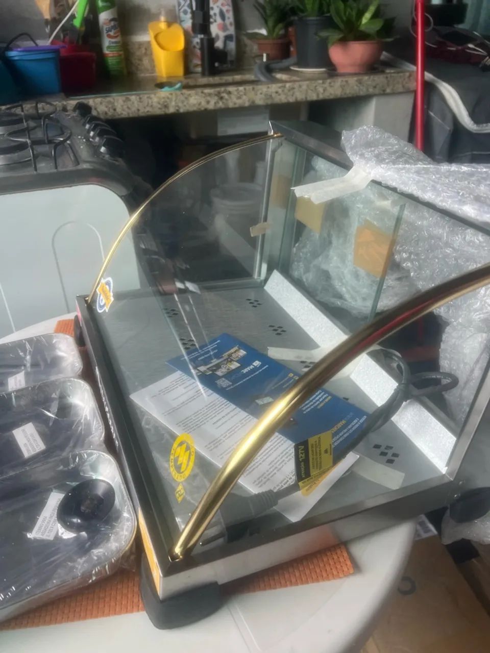 Vitrine quente para Salgados 