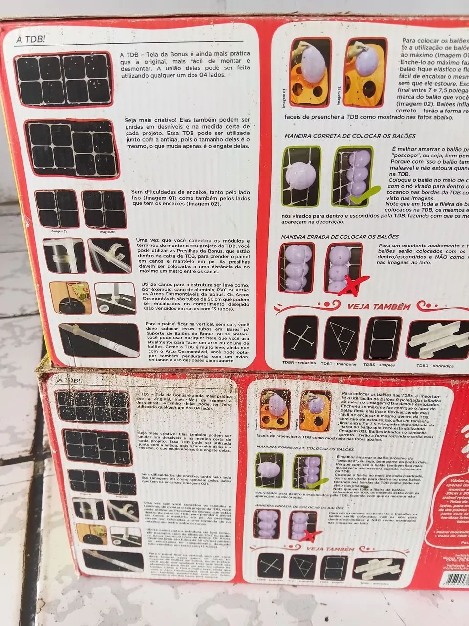 2 Caixas telas TDB bônus - 30 telas para balão ? - Foto 4