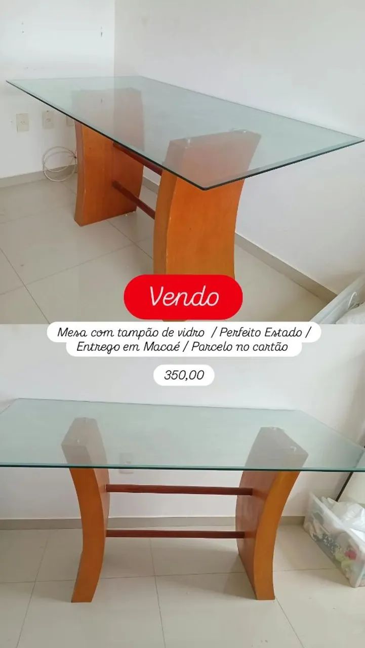 Mesa Tampo de Vidro  - Foto 2