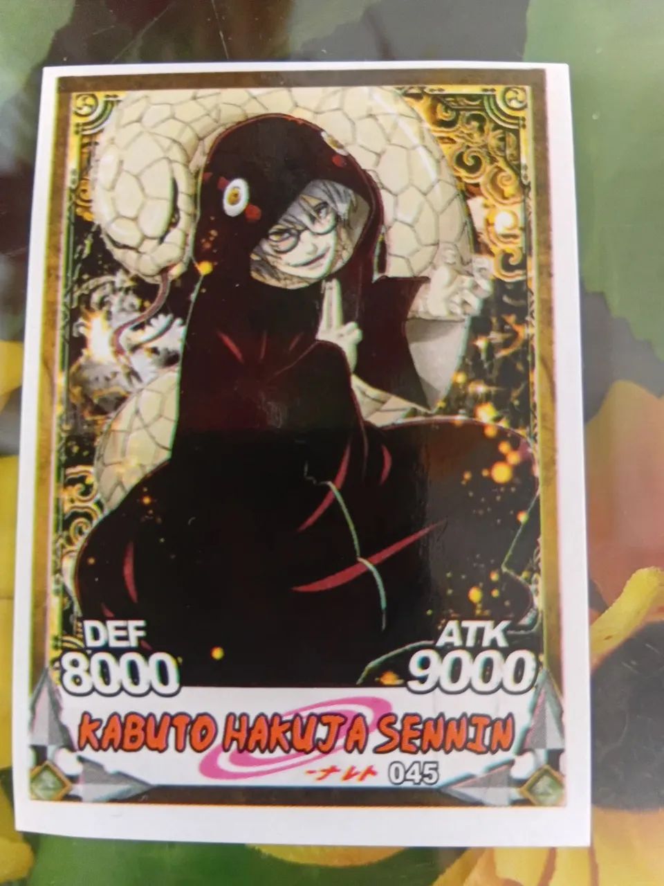 Card do naruto shippuden do kabuto hakuja sentindo defesa 8000 e