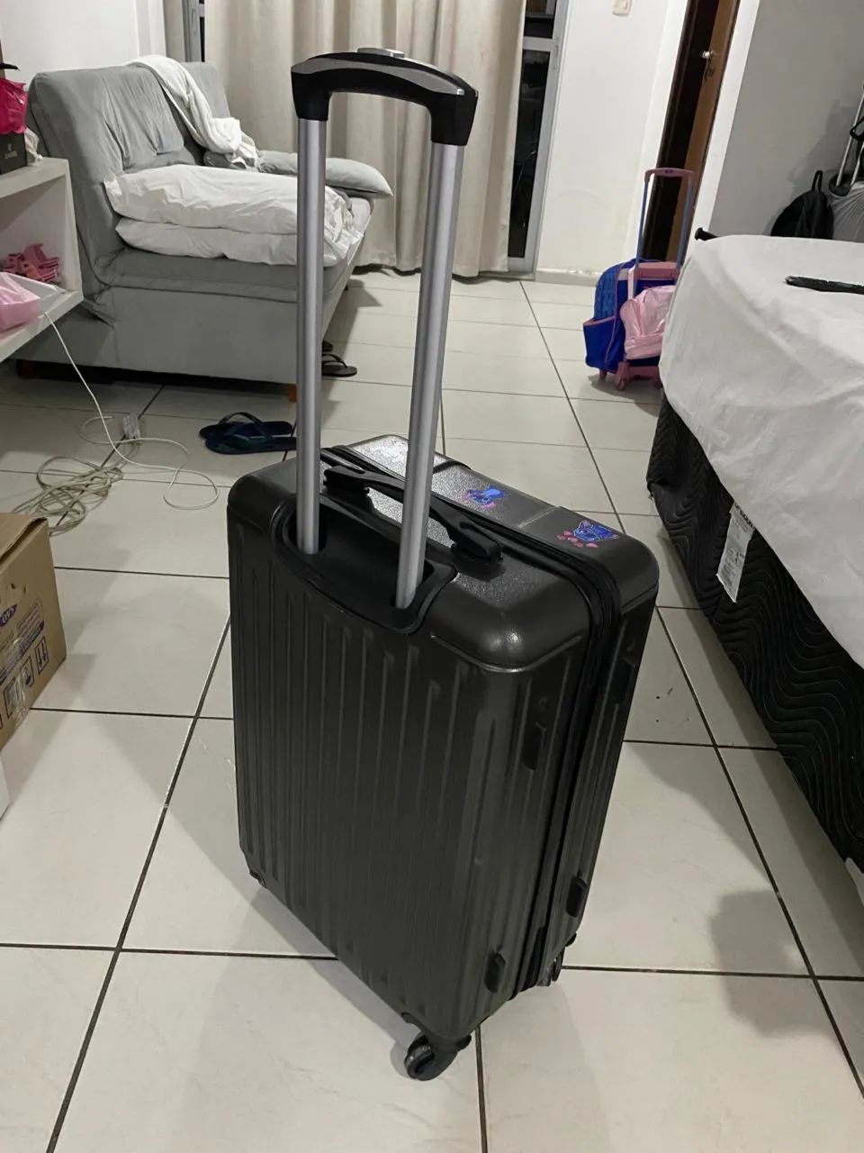  Mala Média Preta - Usada e Bem Conservada - Foto 2