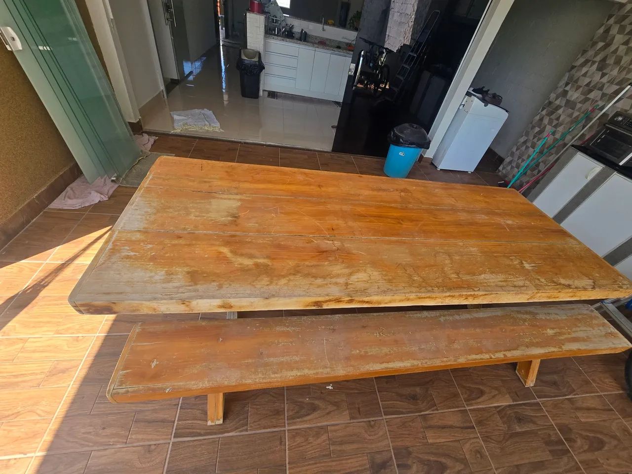 Mesa madeira angelim 