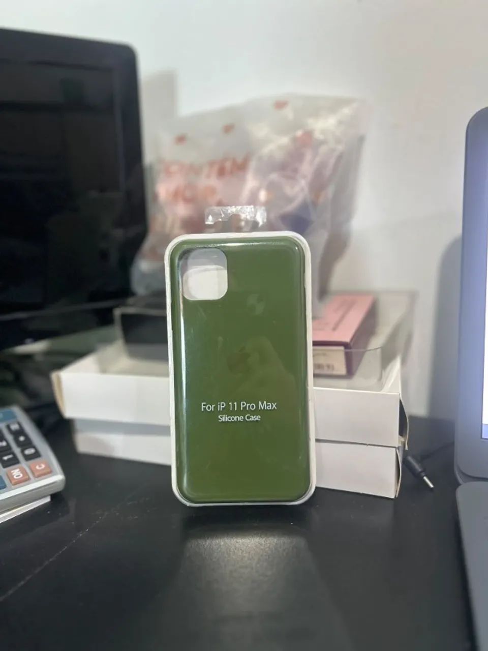 Case Capinha Silicone Iphone 11 Pro Max - Verde Militar