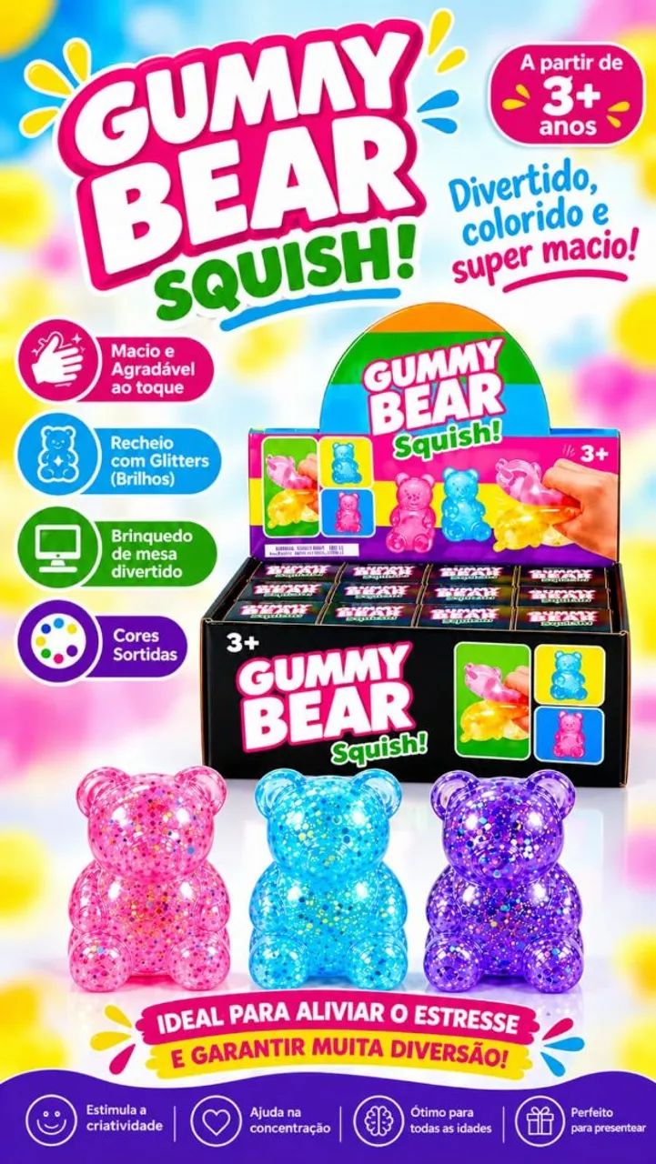 Squishy Ursinho Gumay Bear 