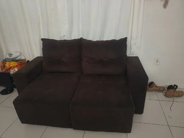 Sofá cama reclinável  seminovo - Foto 3