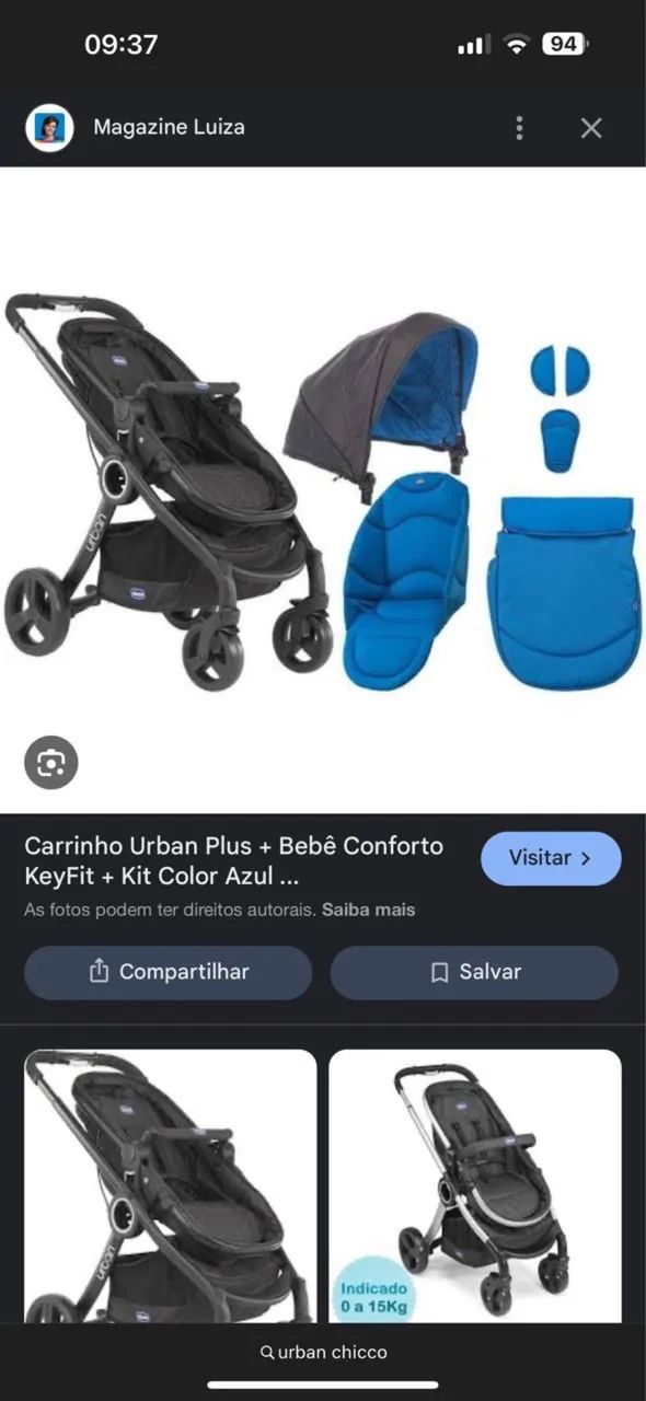 Carrinho chicco urban mais bebê conforto  - Foto 2