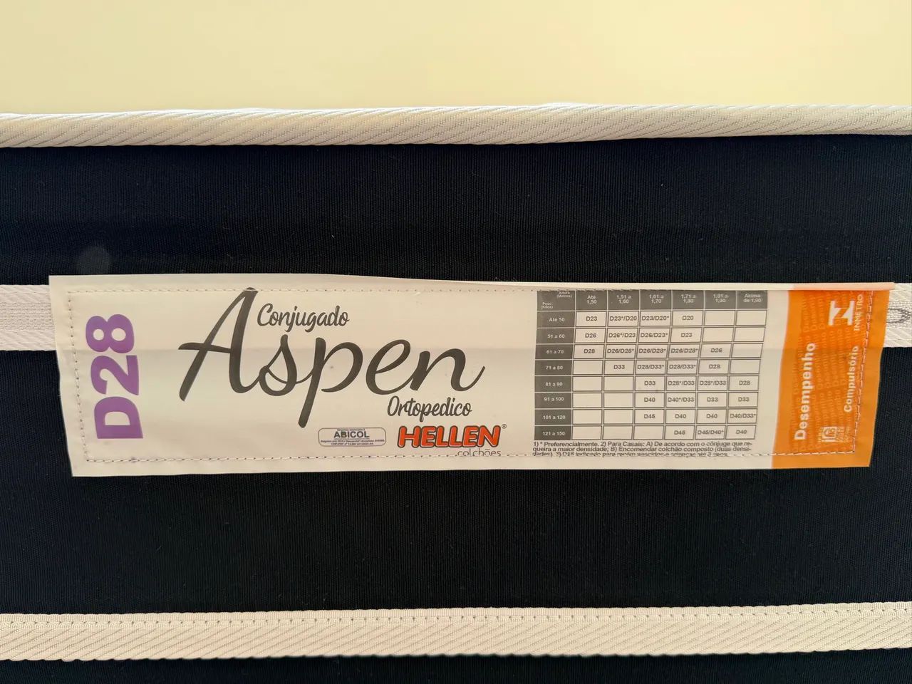 Cama Box Conjugada Solteiro Aspen D28 Ortopédica - Hellen Colchões - Foto 4