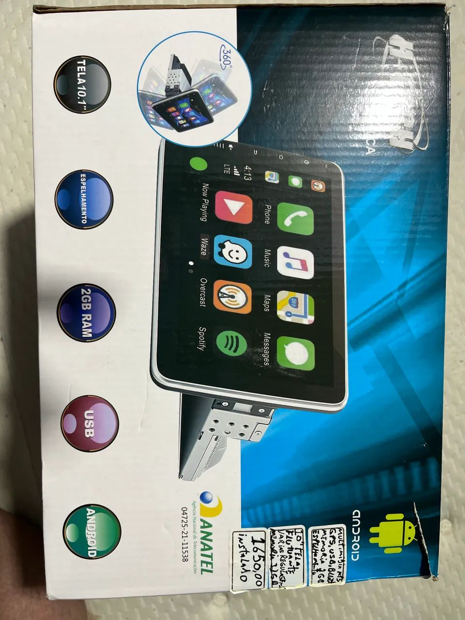 Central multimídia H-Tech HT-9300CA.  Tela: 10.1 polegadas.  - Foto 2