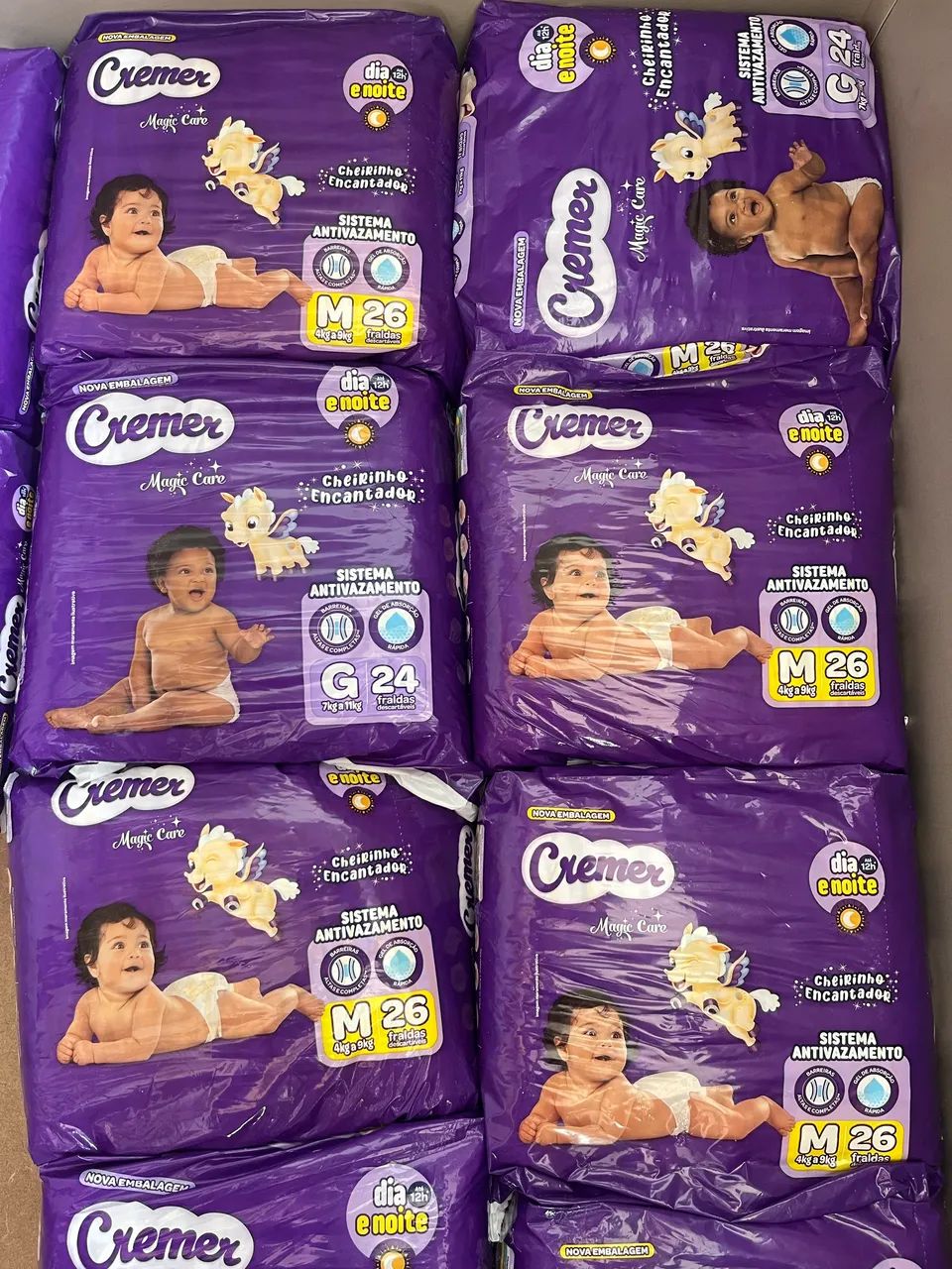 Fraldas descartáveis Cremer Magic Care G e M - Foto 5