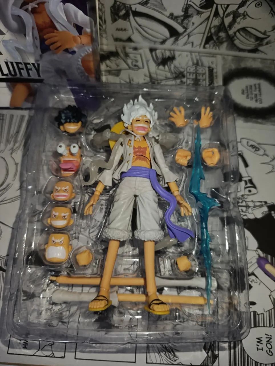 Figure Luffy Gear 5 Articulado (One Piece / Nika) - Foto 3