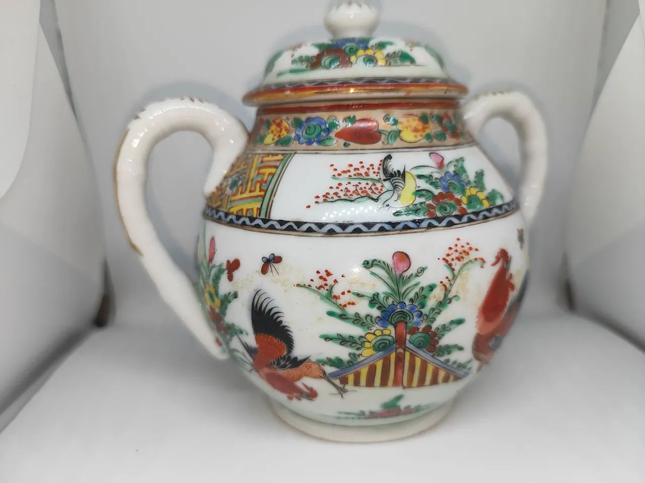Açucareiro chinês Vintage 