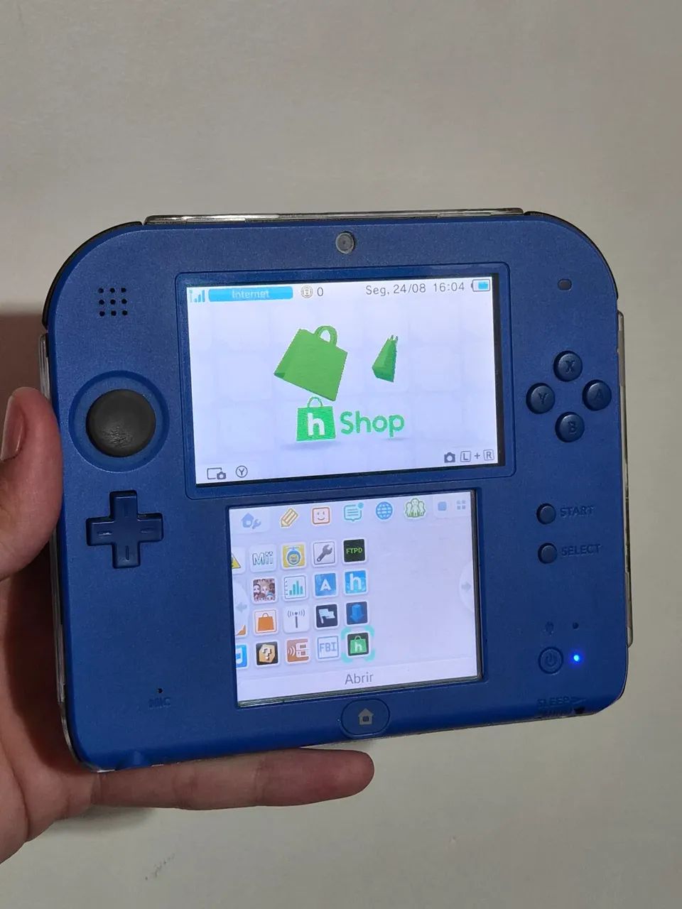 Nintendo 2DS azul desbloqueado - Foto 3