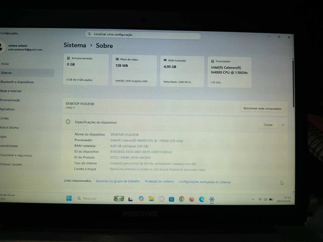 Notebook positivo  - Foto 3