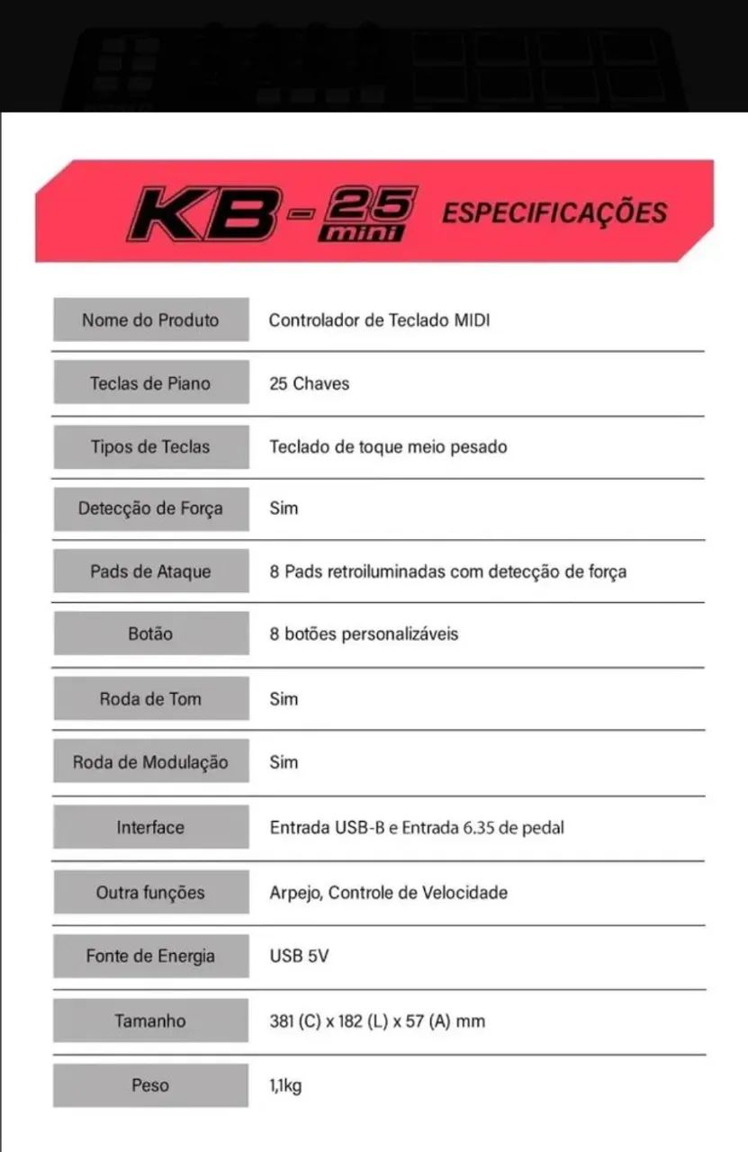 Teclado  controlador midi - Foto 2