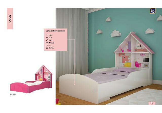 Cama solteiro casinha zap *