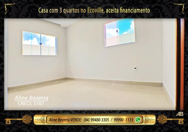 Casa no Ecoville já com luminárias, box e alto padrão, acabamento diferenciado, financia - Foto 15