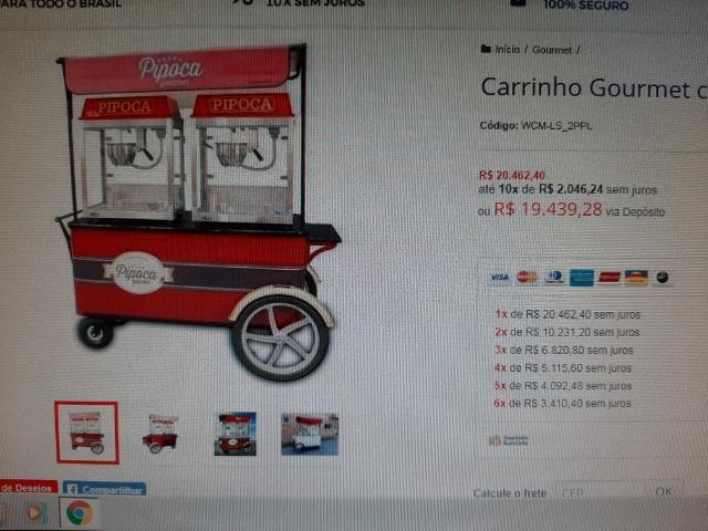 Carrinhos Pipoca Gourmet - Foto 3