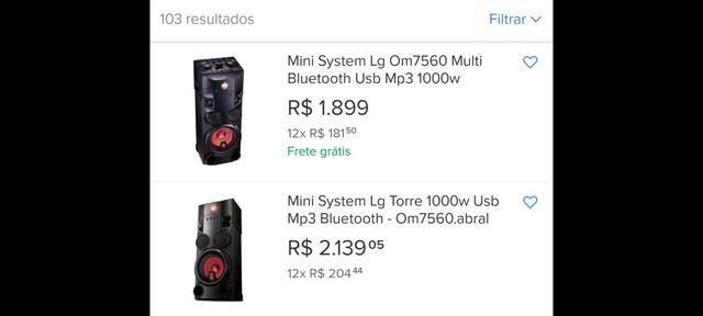 LG X Boom Festa OM 1000W de potência - Foto 3