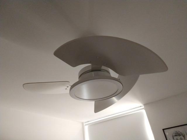 Ventilador ventilla aven invertida led branco