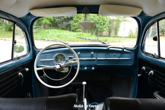 Fusca 1300 1968 Azul Real - Um espetáculo em detalhes! Vale conferir! Ateliê do Carro - Foto 10