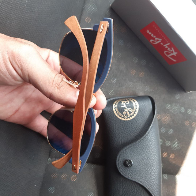 Óculos de Sol Ray Ban Clubmaster wood - Foto 3