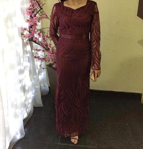 Vestido Marsala 