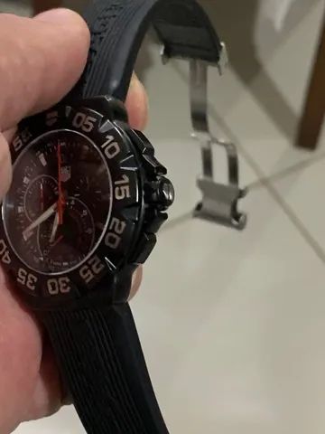 Rel gio Tag Heuer F rmula 1 44mm All Black Safira Mergulho 200m