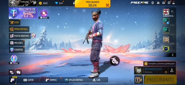 Ganhei minha primeira ranqueada;-;, Free Fire