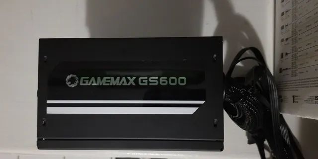 Fonte Gamemax Gs600 600w 80plus White KaBuM