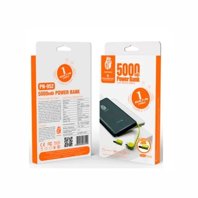 Bateria Portátil Power Bank 5.000mah Universal H Mastron  PN 952 - Foto 2