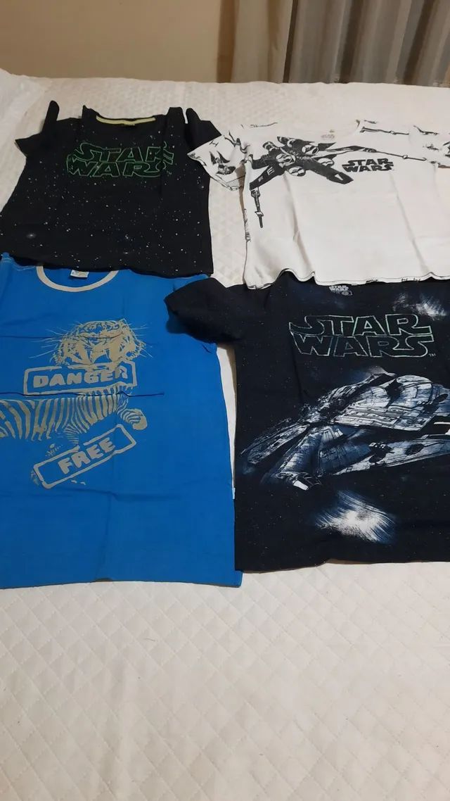 Camisetas tam.10, seminovas. 12,00 cada - Foto 3