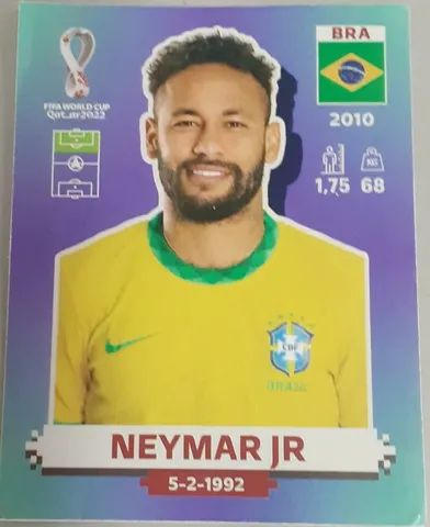 Figurinha Legend Neymar Jr Gold Copa Do Mundo Qatar 2022