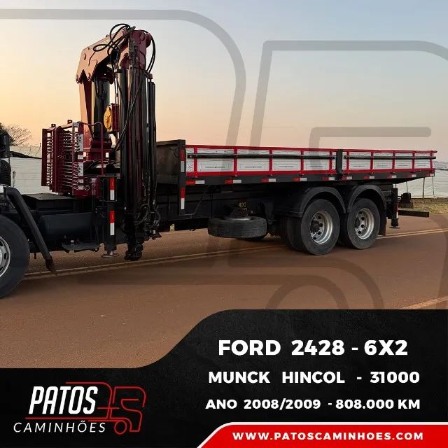 Ford 2428 6x2 Munck Hincol 3100 2008/2009 - Foto 10