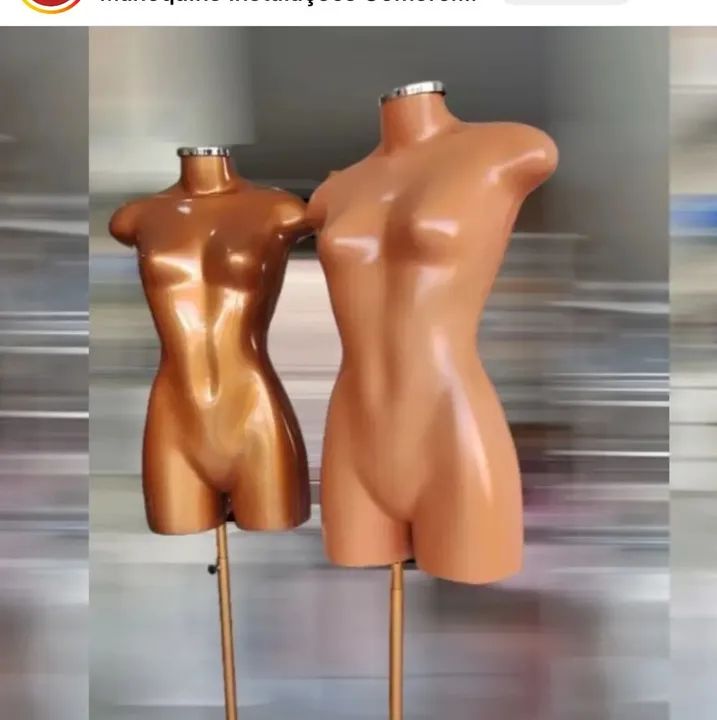 Manequins de busto com suporte bustos para loja de roupas - Foto 6