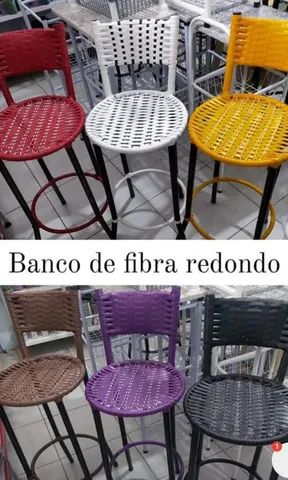 Bancos de fibra pra balcão  - Foto 2