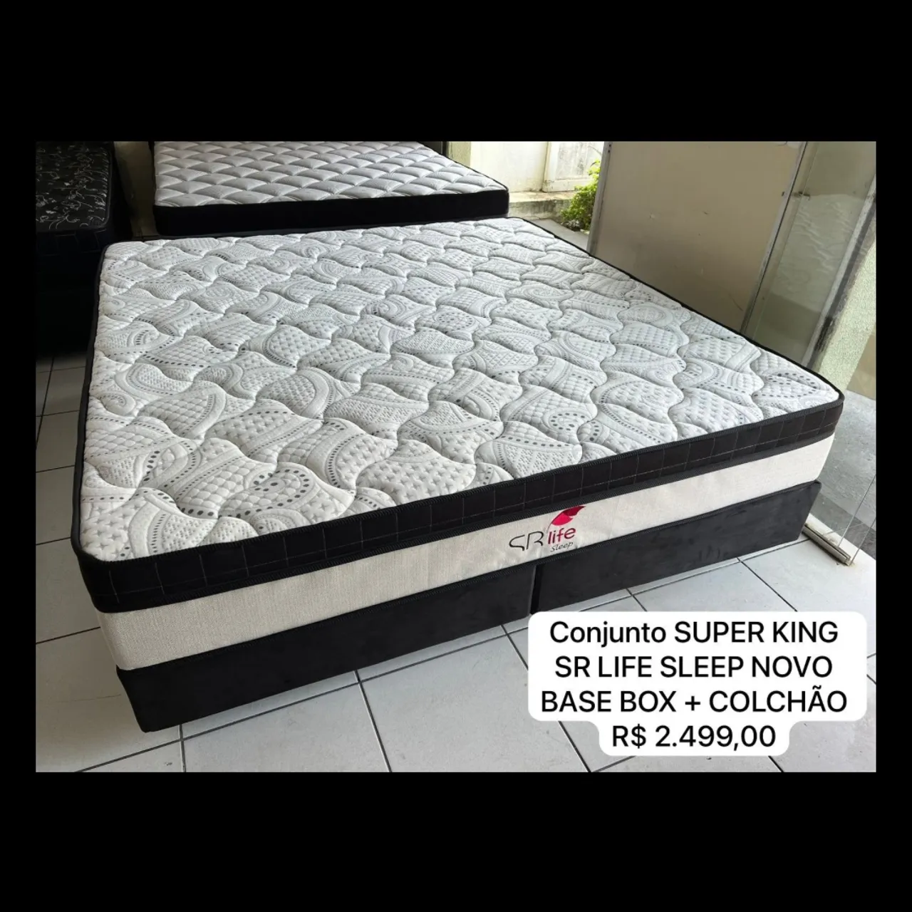 Cama box Super King molas ensacadas Nova
