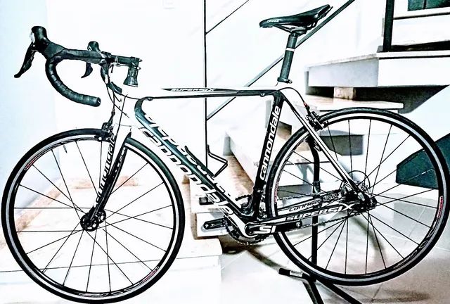 CANNONDALE(54) SUPERSIX SHIMANO105 10V (cartão 18x, até 3x s\juros). Trocas $8.5 - Foto 2