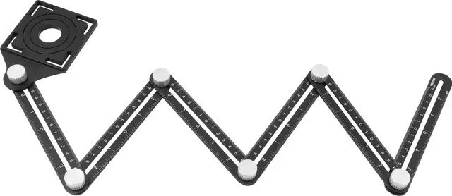 Esquadro Articulado Marcação Ângulos Construção Civil Pedreiro 6 Seções Vonder