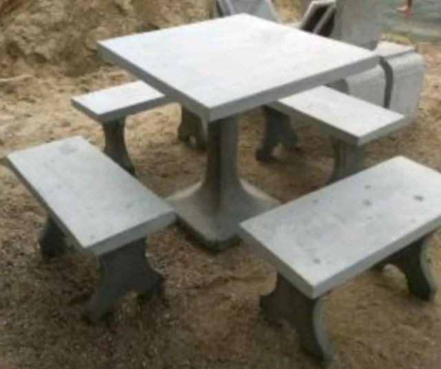 Conjuntos de mesas no concreto pólido - Foto 2