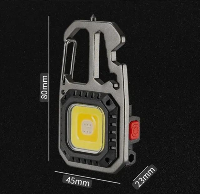 Mini Lanterna LED com Iluminação Ajustável Chave Multifuncional  - Foto 2