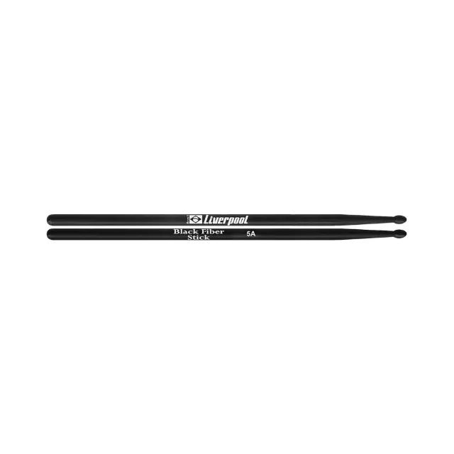 Baquetas para Bateria Liverpool Black Fiber - 5A ou 7A - Foto 5