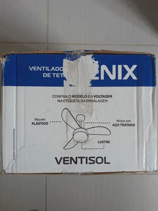 Ventilador de Teto Ventisol Novo na Caixa - Foto 4